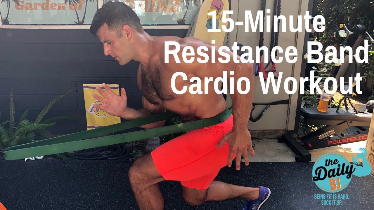 15-Minute Resistance Band Training Cardio Workout | BJ Gaddour Bands