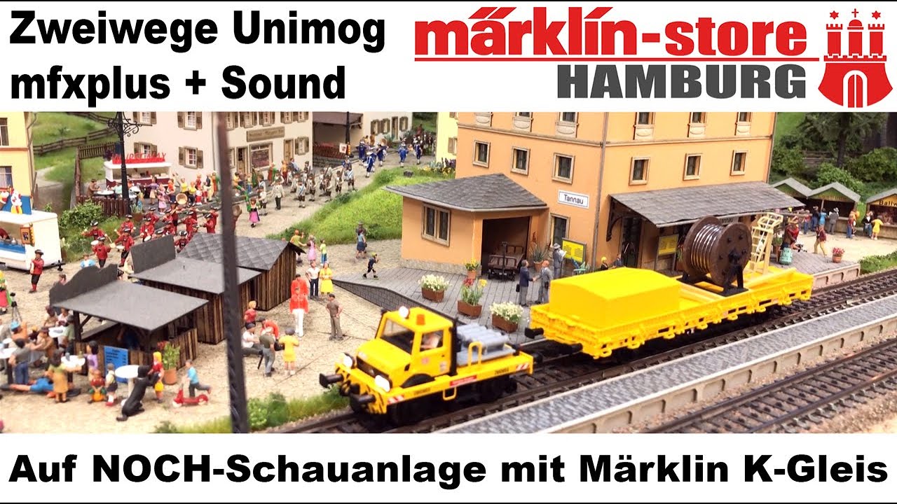 Märklin-Store Hamburg: Testfahrt Märklin Zweiwege Unimog 39940