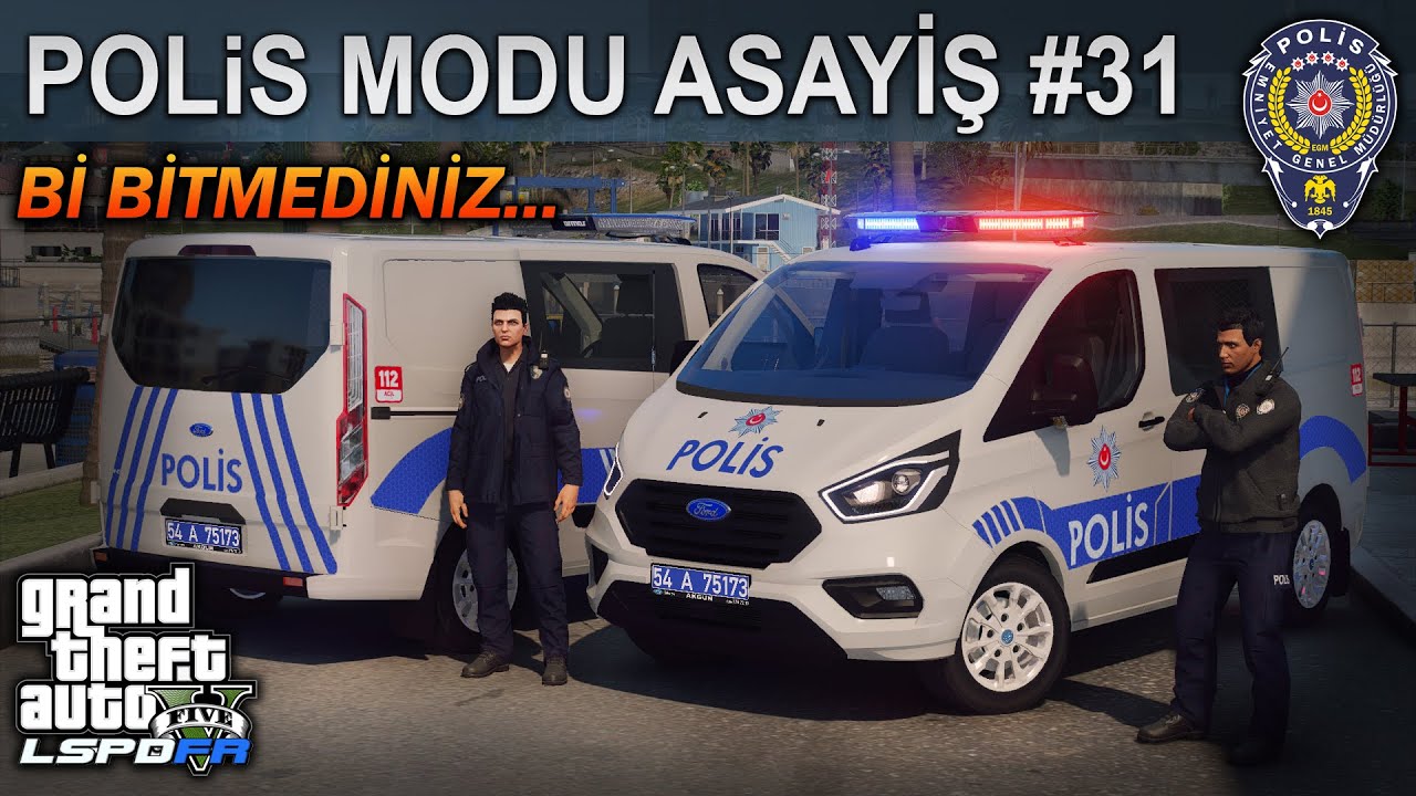 YİNE AKSİYONDAN KAÇAMADIK ! | GTA 5 POLİS MODU | FORD TRANSİT CUSTOM | LSPDFR