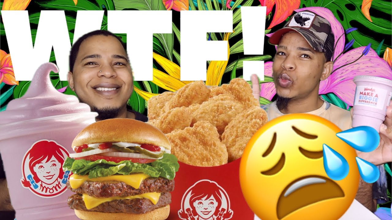 TRYING WENDY’S NEW MENU ITEMS🍔🍟🍦😩😒😆😭🥹🤷🏽‍♂️