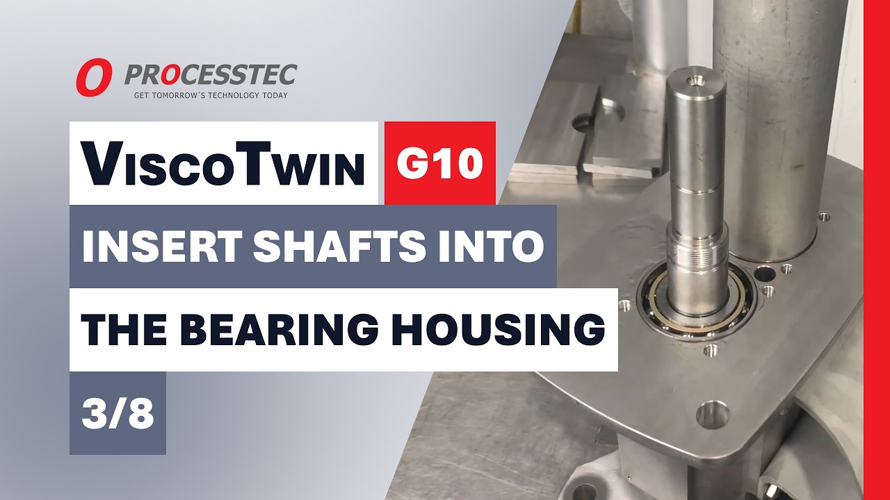 Insert Shafts into Bearing Housing (3/8) ViscoTwin G10 | Maintenance Tutorial