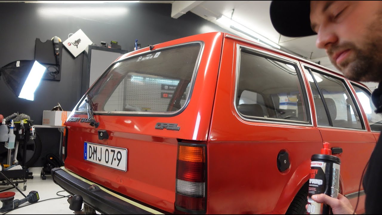 Hur polerar man bort repor på bilen? Vi visar på en solblekt Opel Kadett