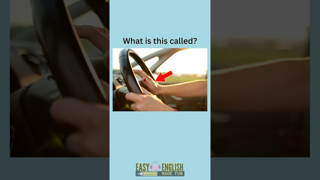 Can you name these common car parts in English?