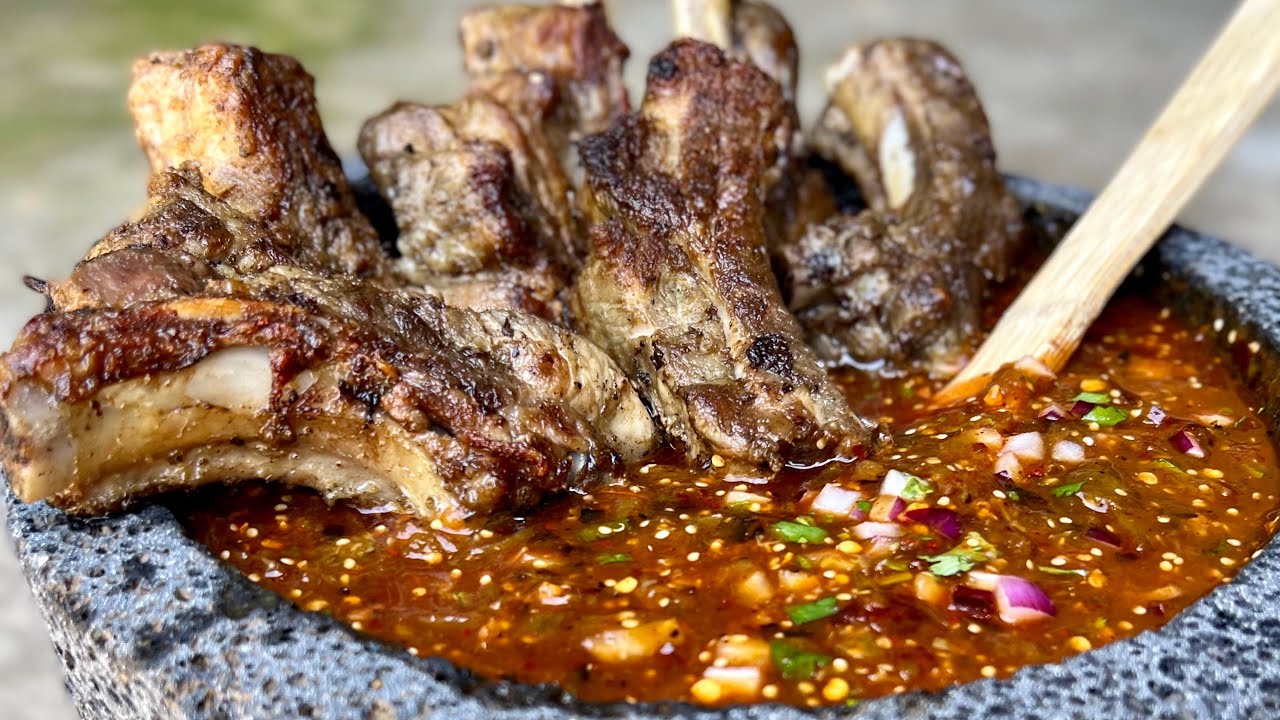 CUANDO PREPARO ESTAS COSTILLAS SIEMPRE ME PIDEN LA RECETA /COSTILLAS DE PURCO CON SALSA DE MOLCAJETE