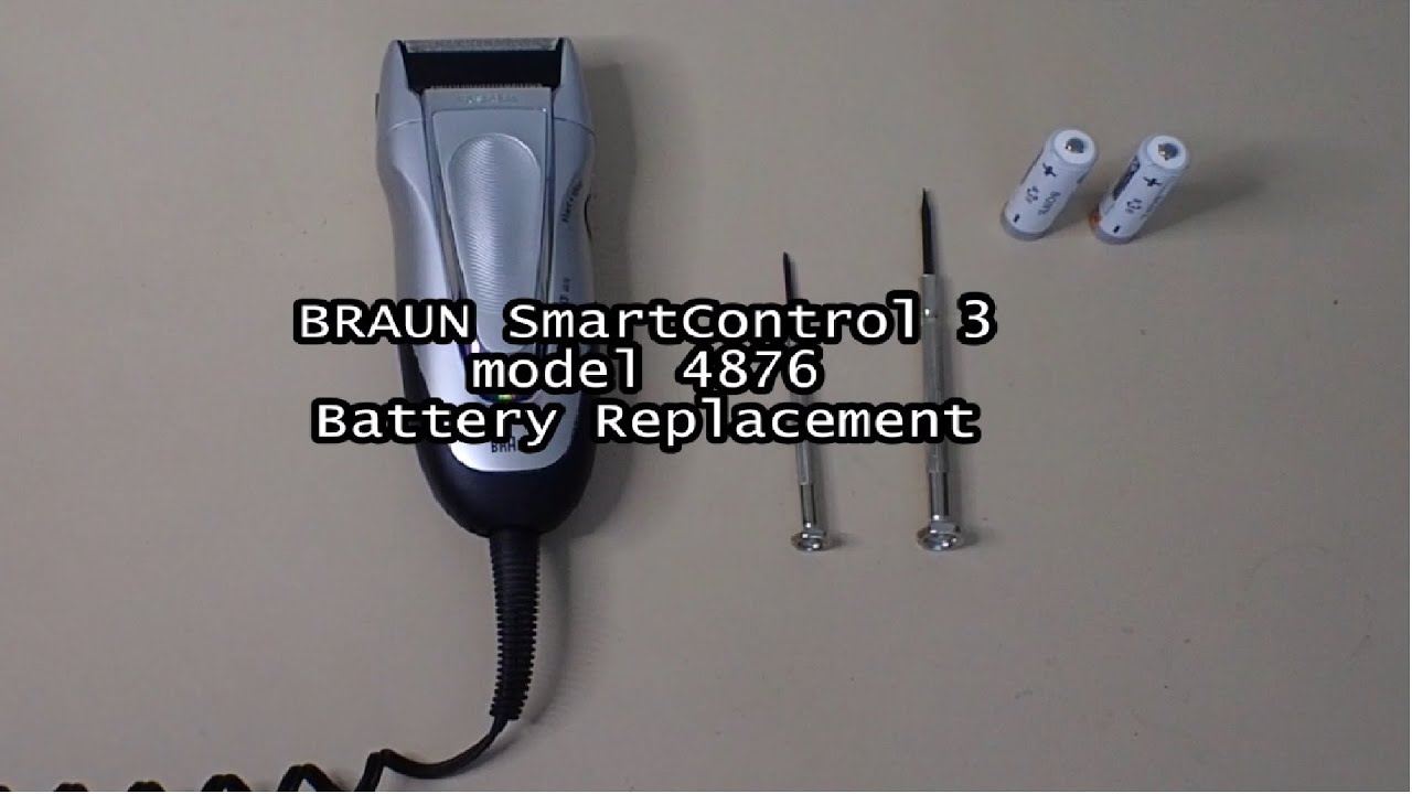 【BRAUN Smart Control 3 model 4876 battery replacement】 －ブラウンスマートコントロール３モデルナンバー４８７６の内蔵バッテリー交換－