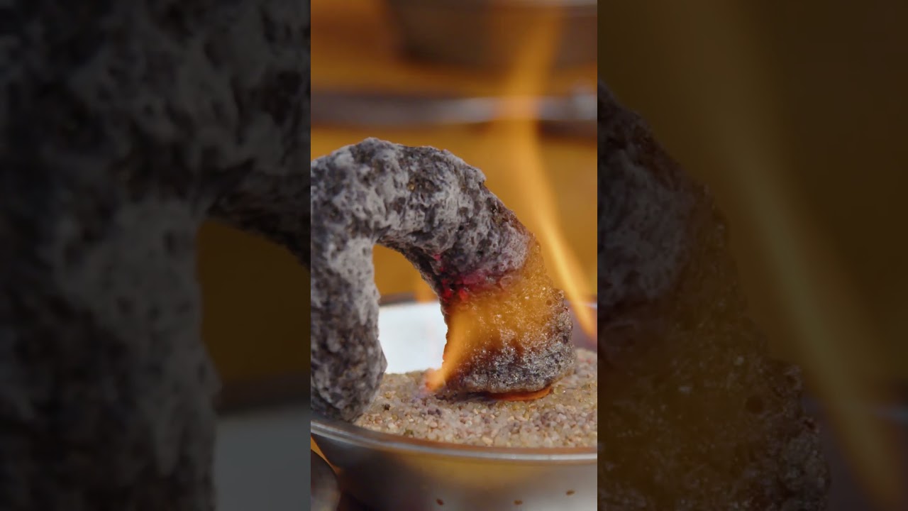 Why do they create different ashes?   #science #experiment