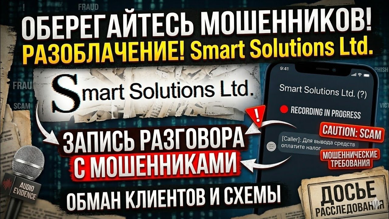 Smart Solutions Ltd. Запись разговора с мошенниками 