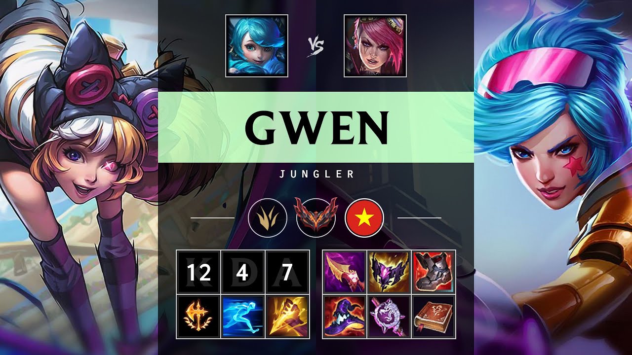 Gwen Jungle vs Vi - VN Grandmaster Patch 25.20