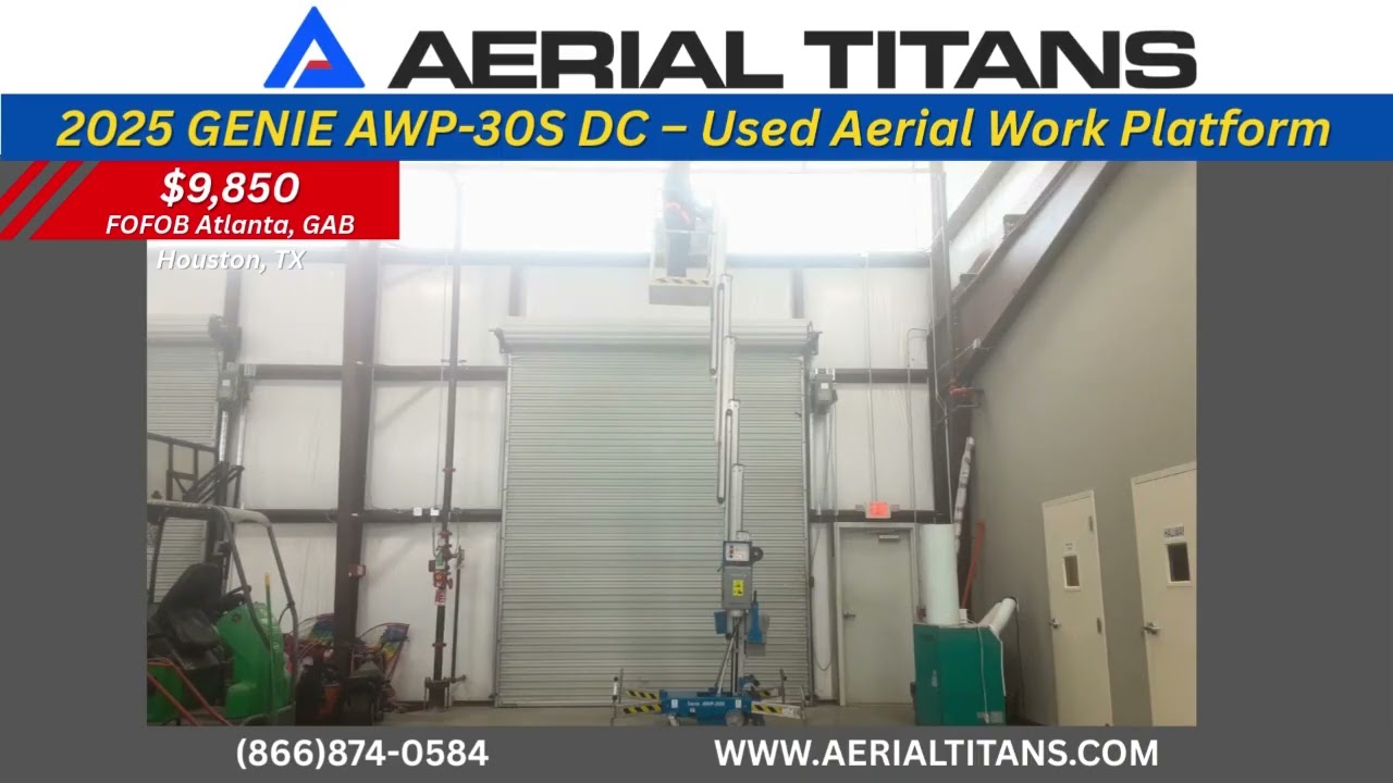 FOR SALE: 2025 GENIE AWP-30S DC Push-Around Vertical Mast Lift | $9,850