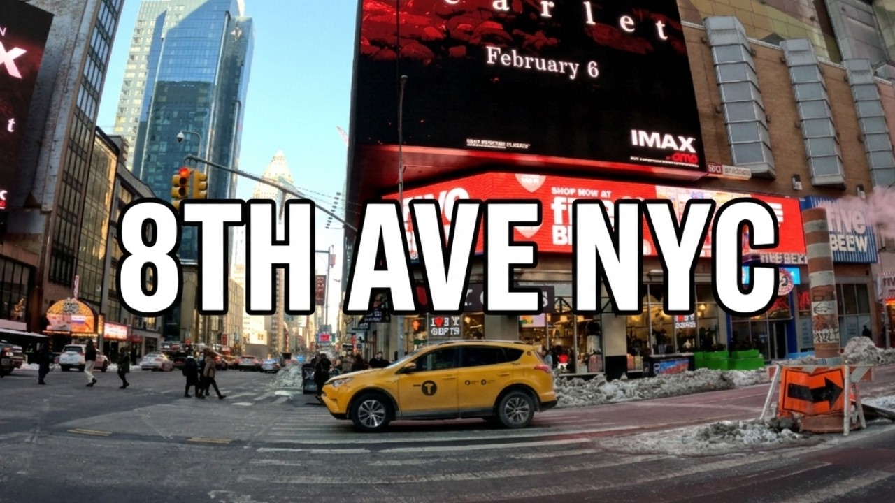 Real NYC: 8th Ave & Yellow Cabs