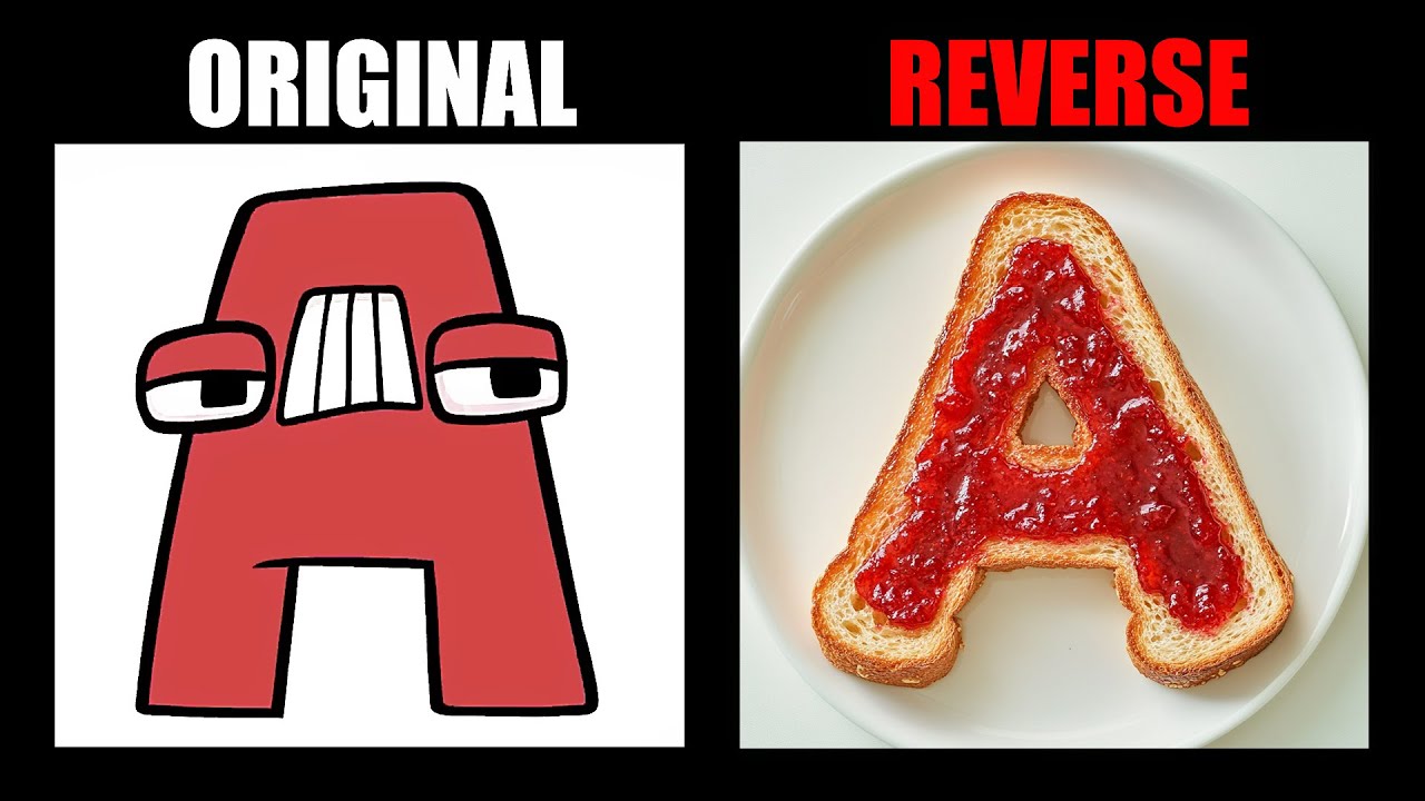 Reverse Alphabet Lore But Made From Breakfast (A-Z) - All Alphabet Lore Meme Animation - TD Rainbow