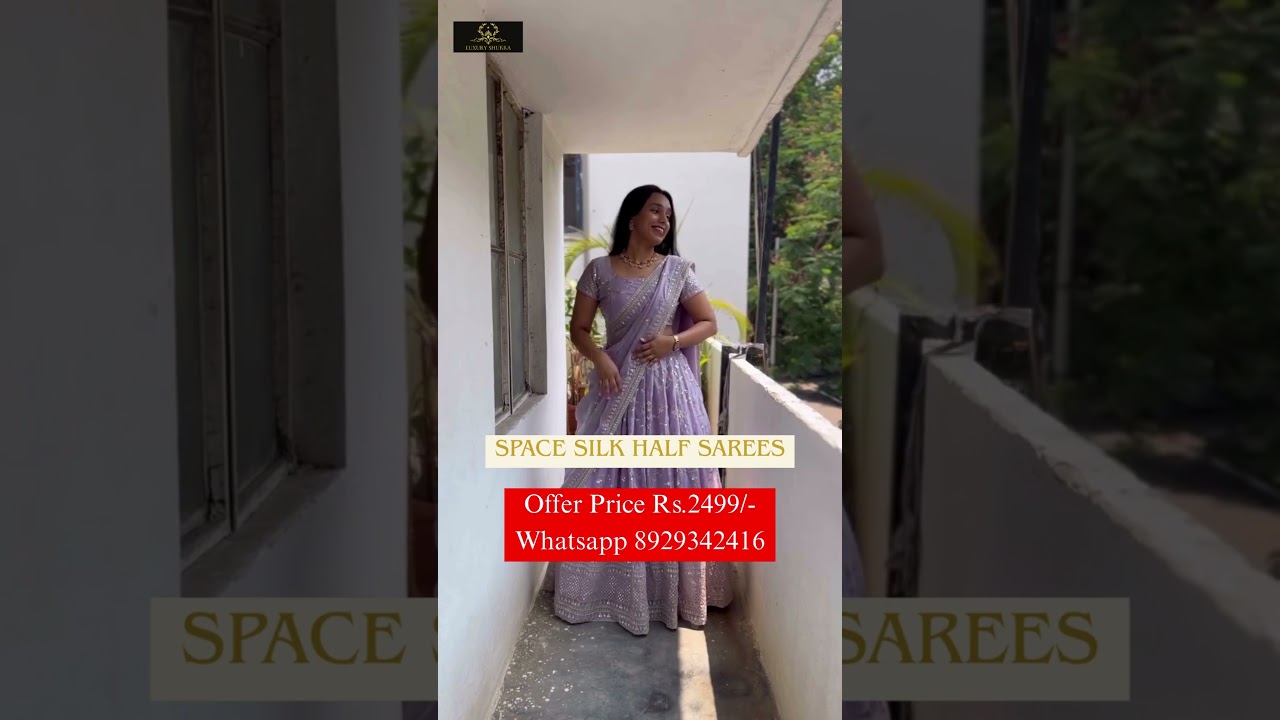 💃 Trending Half Saree Designs Online 🛍️ | Half Sarees Collection with Price | Wedding Styles #saree