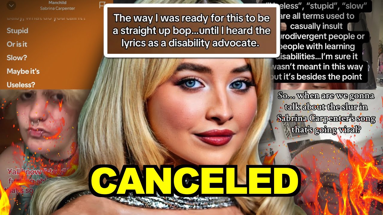 Sabrina Carpenter CANCELLED For Being ABLEIST