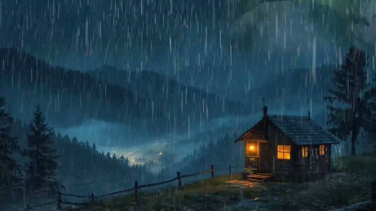Rainfall Sounds for Stress Relief and Meditation | Peaceful Rain ASMR Sleep Ambience