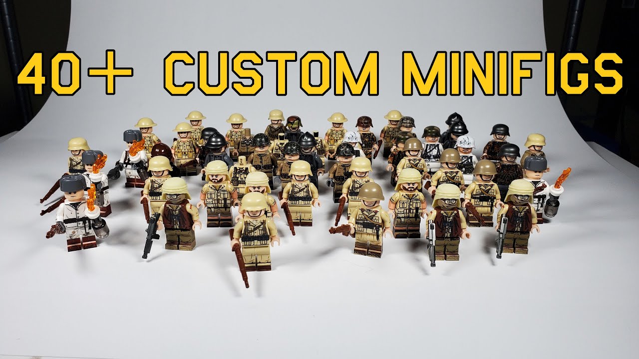 *HUGE* Custom WW2 Minifigs Unboxing (The Minifig Co., United Bricks, OmahaMinifigs)