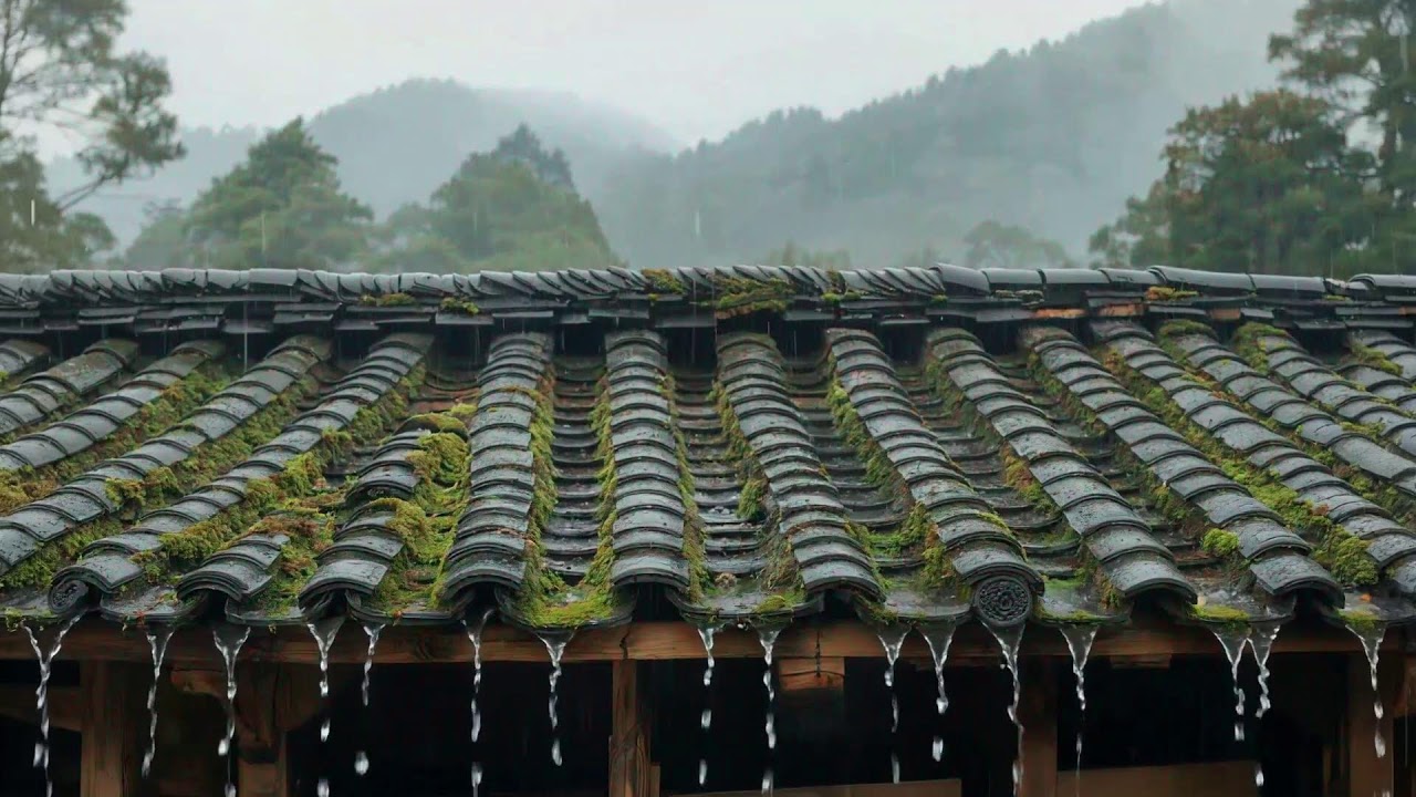 Dark Forest Rainstorm – Heavy Rain, Rolling Thunder & Deep Sleep Rain Sounds