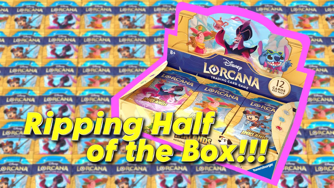 Opening Half of a Lorcana: Into the Inklands Booster Box!!! (Part 1)