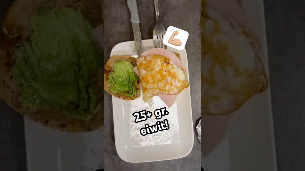 Super gezonde ontbijt sandwich #afvallen #gezondontbijt #ontbijt #ontbijtrecept #eiwitrijk #gezond