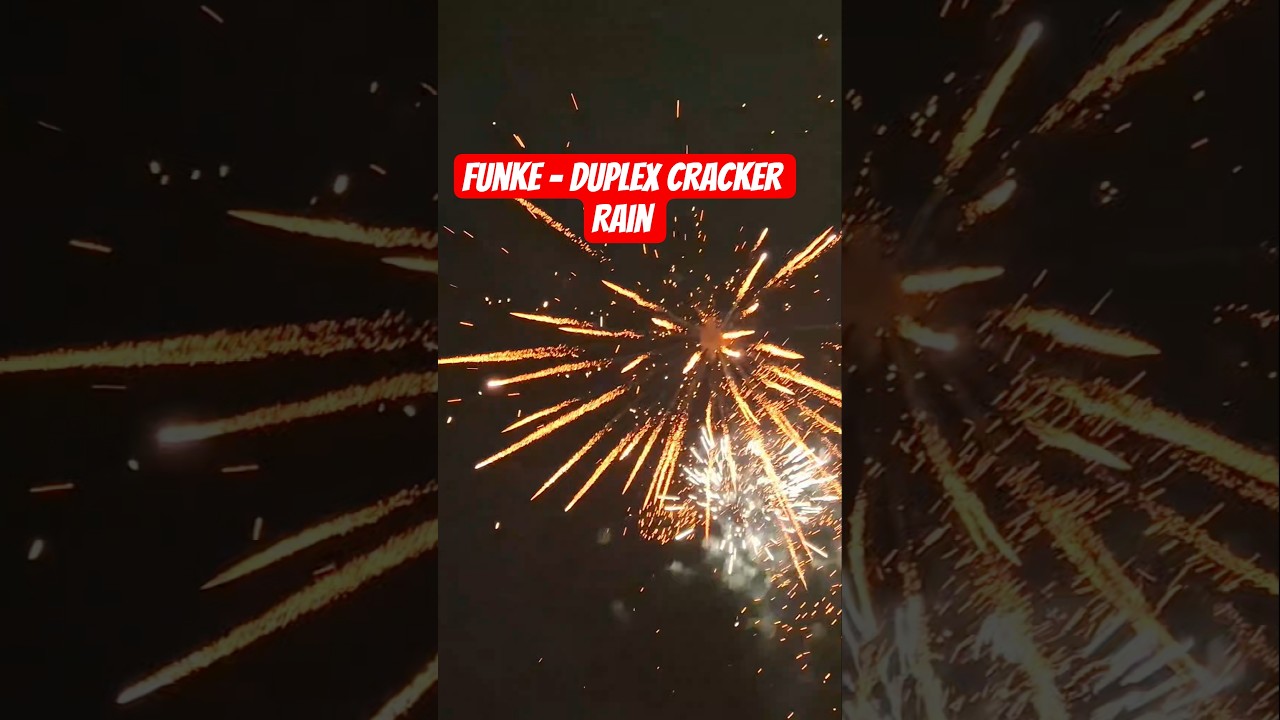 Funke - Duplex Cracker Rain 🔥😍 #fireworks #pyro #shorts #funkefajerwerki