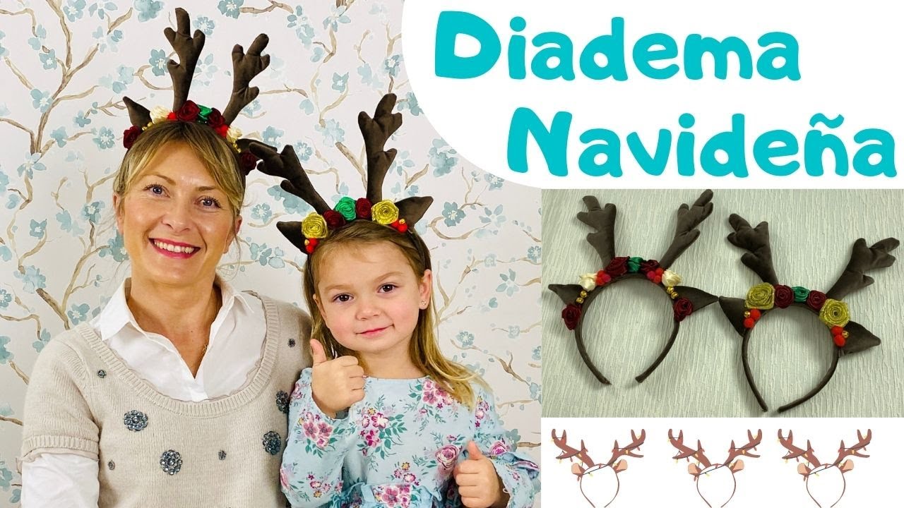 COMO HACER DIADEMA NAVIDEÑA / Diadema de RENO muy personalizada