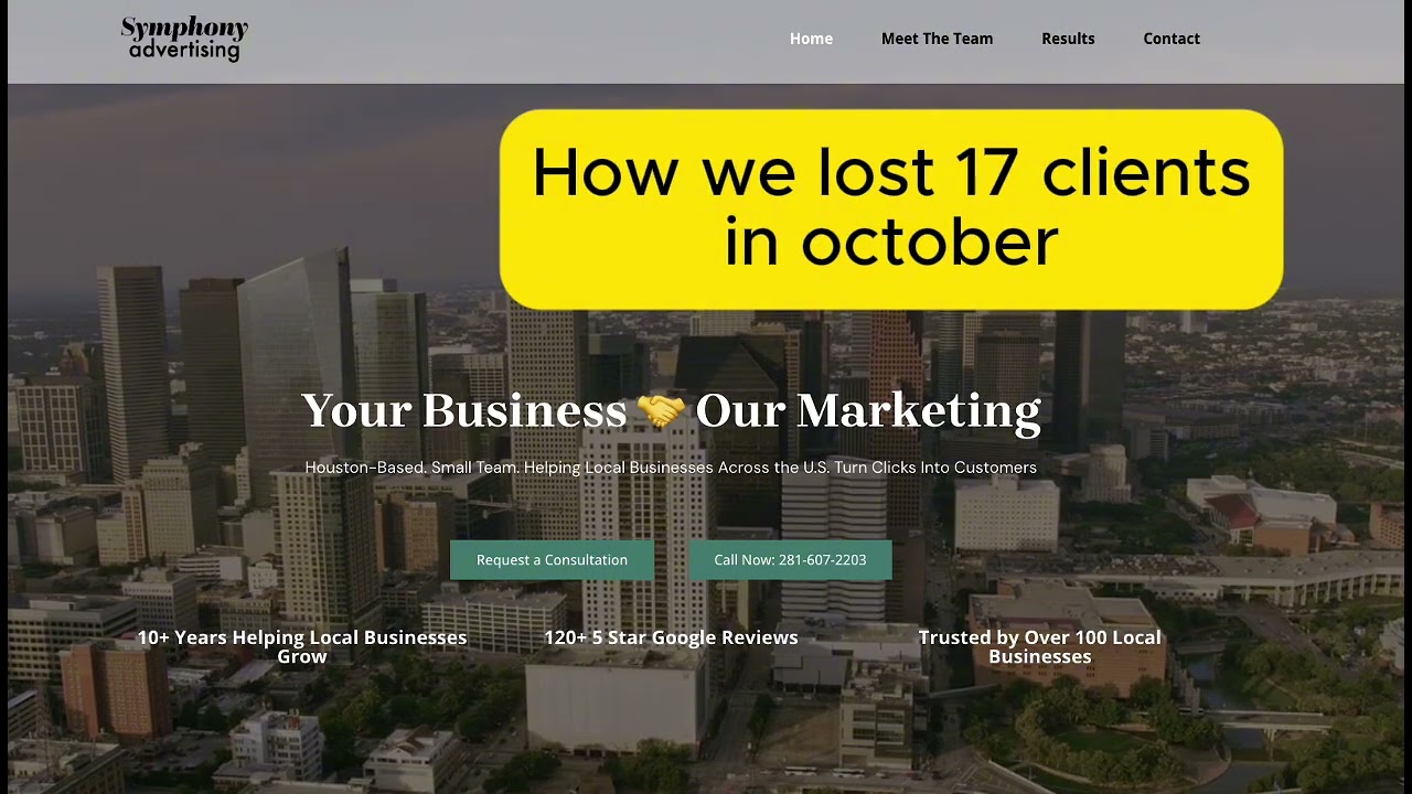 How we lost 17 clients in October