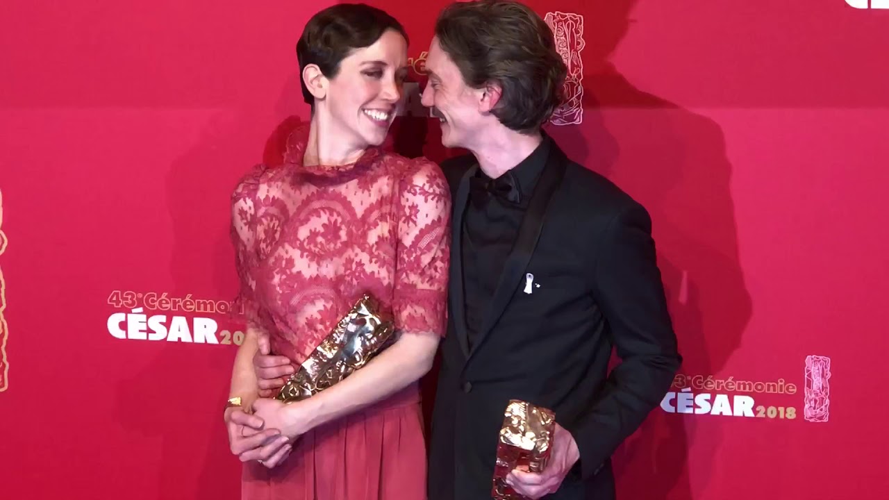 César 2018   Swann Arlaud, Sara Giraudeau (photocall)