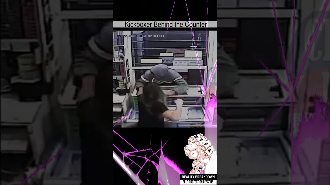 Kickboxing Store Clerk Stops Robbery | RVFK Self-Protection