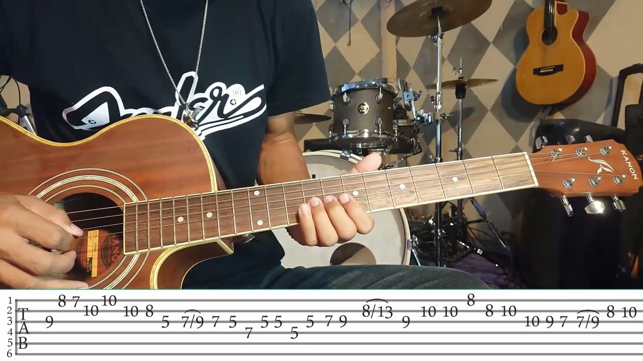 នាវាលាផែ [ GUITAR TAB ] - | ទូច ស៊ុននិច version | by vin solo play / khmer old song