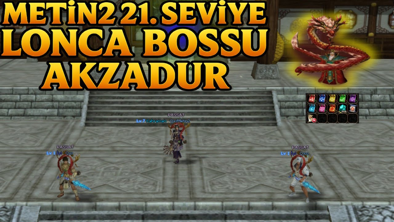 Metin2 21. Seviye Lonca Bossu Kesimi | Lonca Bossları ve Element Yazıları