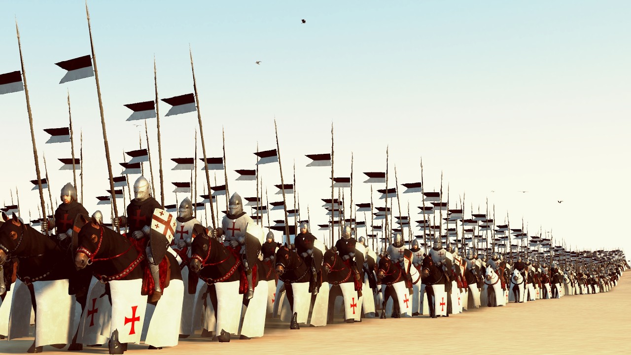 24,00 Mamalik Heavy Rangers Vs 1,400 Templer Knight | Total War Attila | Medieval Kingdom 1212AD