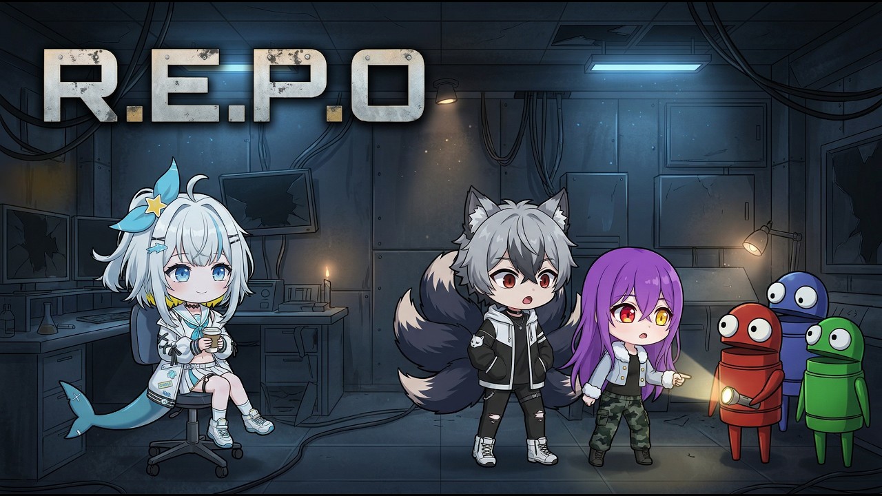 R.E.P.O. con yui y reiko sufriendo a carcajadas