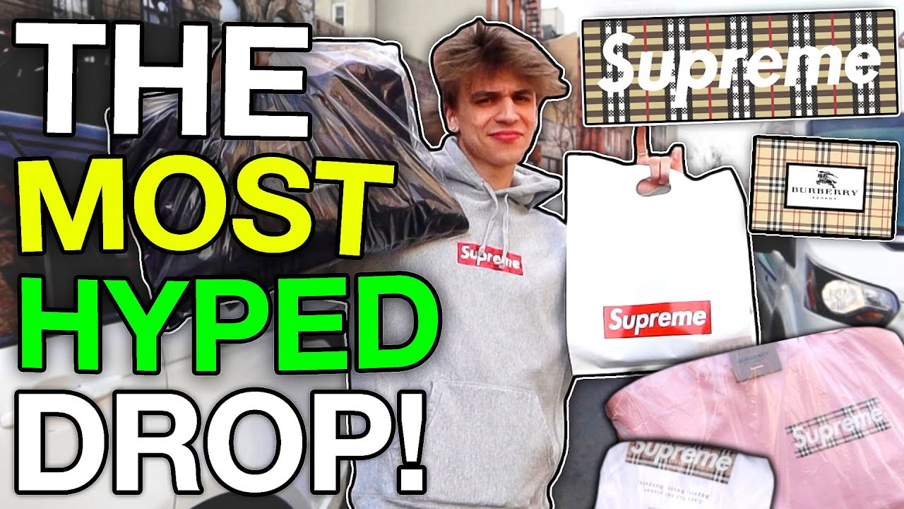 CRAZY SUPREME BOX LOGO DROP IN NEW YORK CITY!! (Buying Burberry Box Logos at RETAIL SS22)