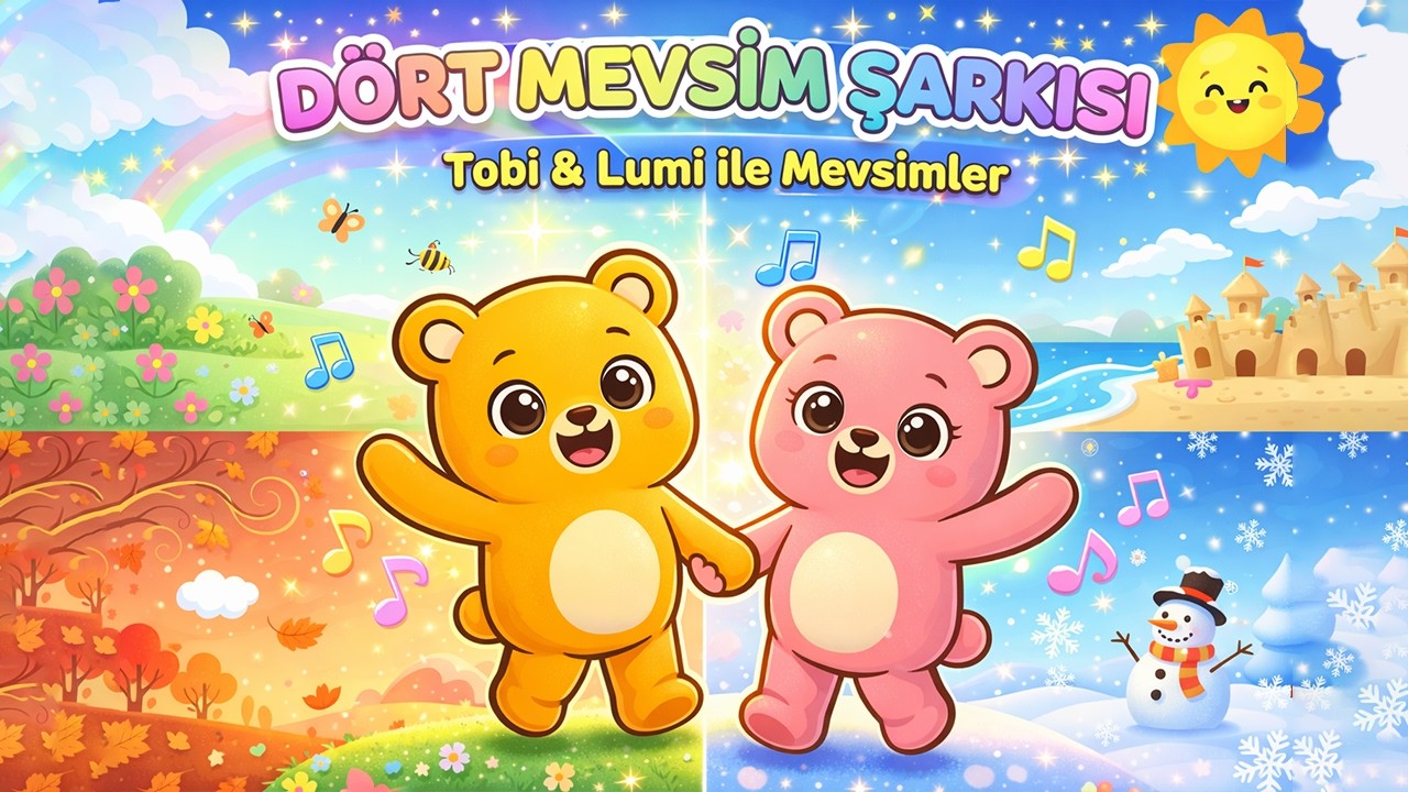 Dört Mevsim Şarkısı 🌸☀️🍂❄️ | Tobi & Lumi ile Eğitici Çocuk Şarkısı