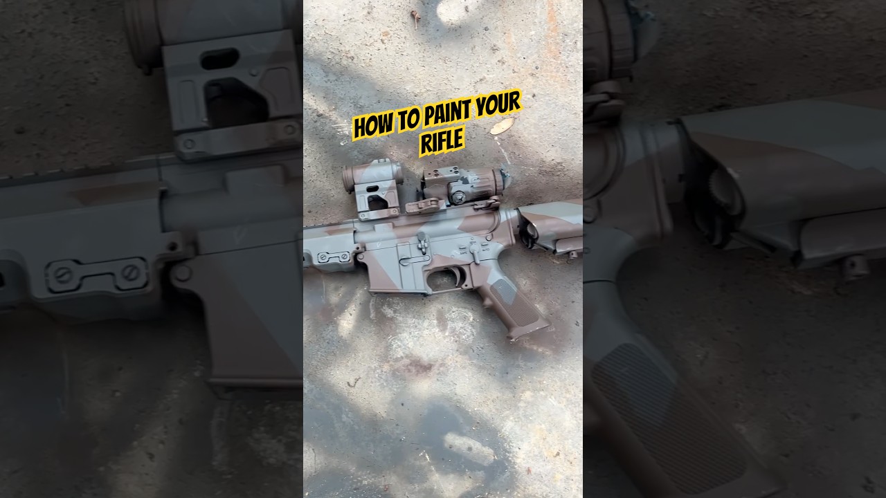 How to paint your rifle - rattle can camo edition #rattlecan #camouflage
