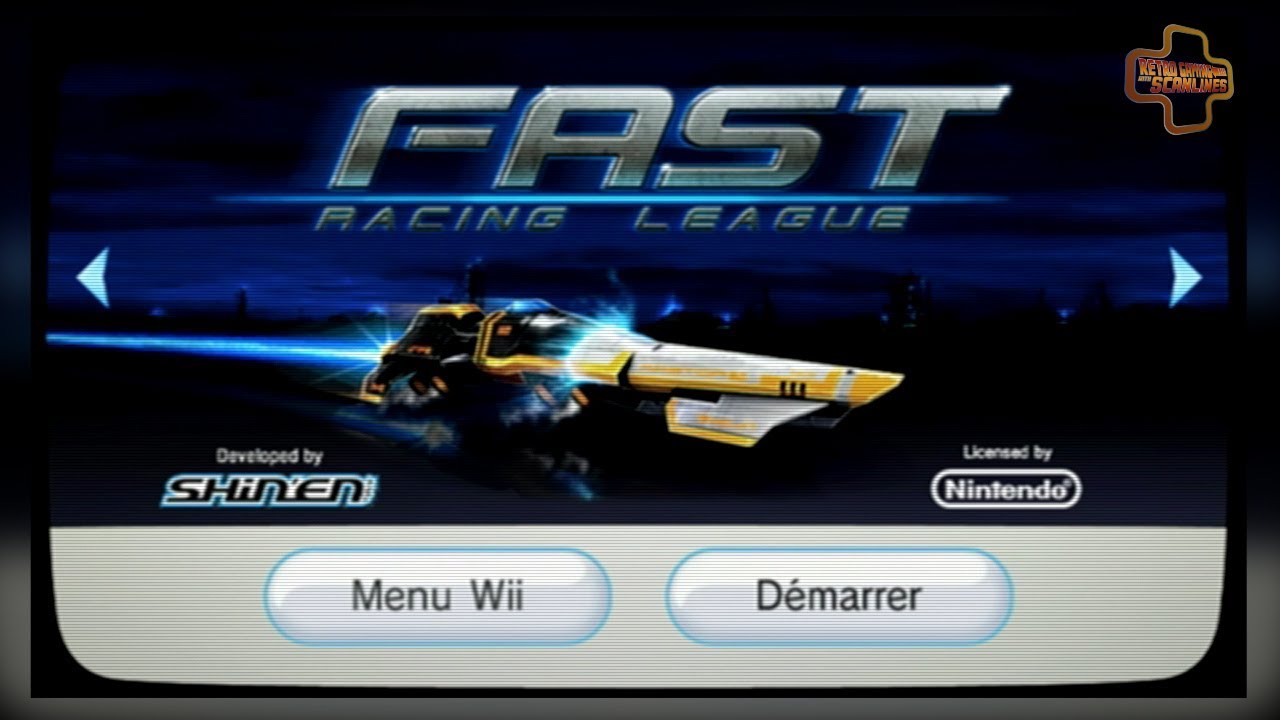 FAST Racing League - Boot, Start Up & Title Screen - Wii EDTV 60fps