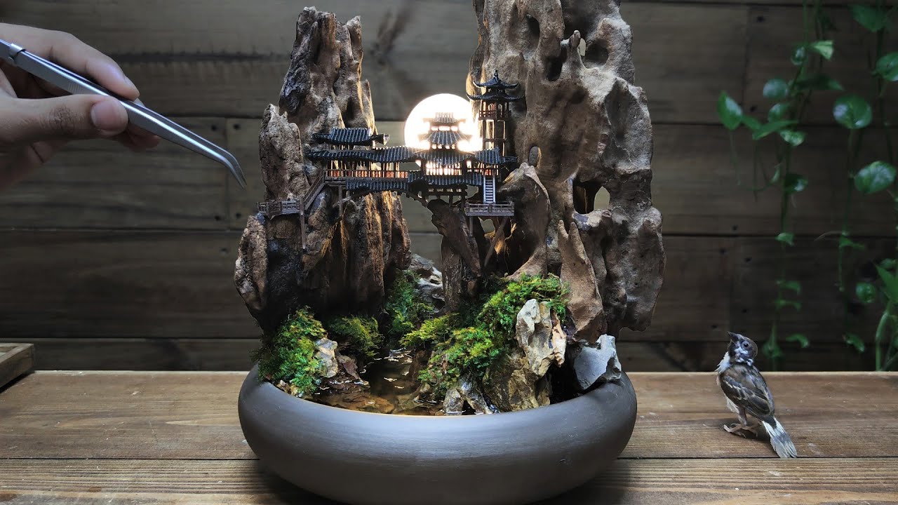 I Built a Real Life Tiny Bridge Palace Garden