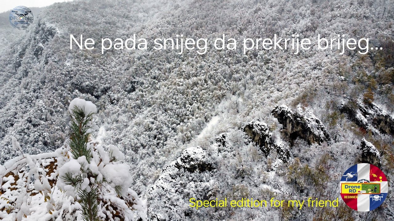 It's snowing - Winter 2023 can start #dronephotography #kamenjasdrone #4k