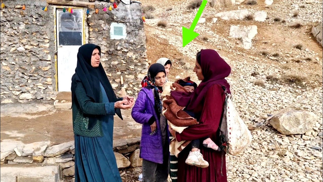 Rain Changes Narges and Arshia's Lives | Nomadic Life in the Mountains