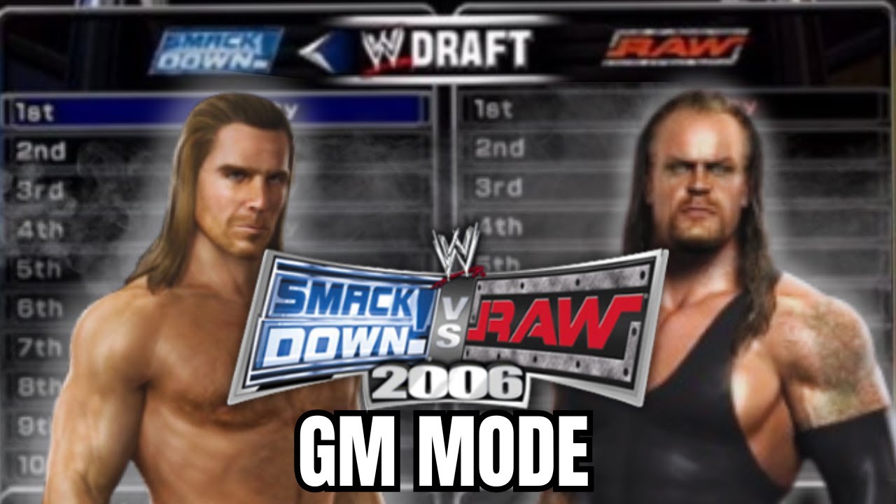 THE WWE DRAFT in SVR 06 GM MODE...