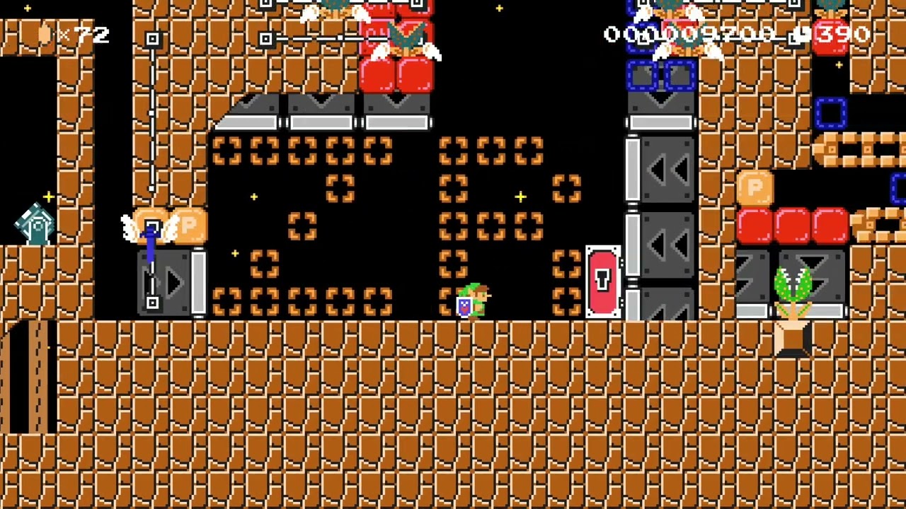 ギミックコース♪　gimmick course♪ by バトコだいすき_ [Batokodaisuki] 🍄Super Mario Maker 2 ✹Switch No Commentary #dis