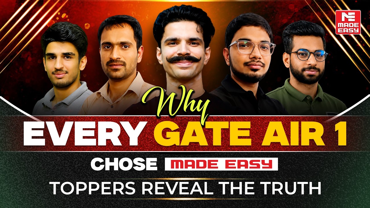 Why Every GATE AIR 1 Chose MADE EASY | Toppers Reveal Their Success Story!