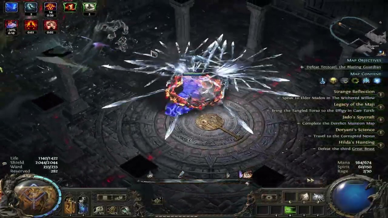 PATHFINDER ICE SHOT MAPPING T16 ABYSS, IRRA, DELI 140% RARITY - POE 2