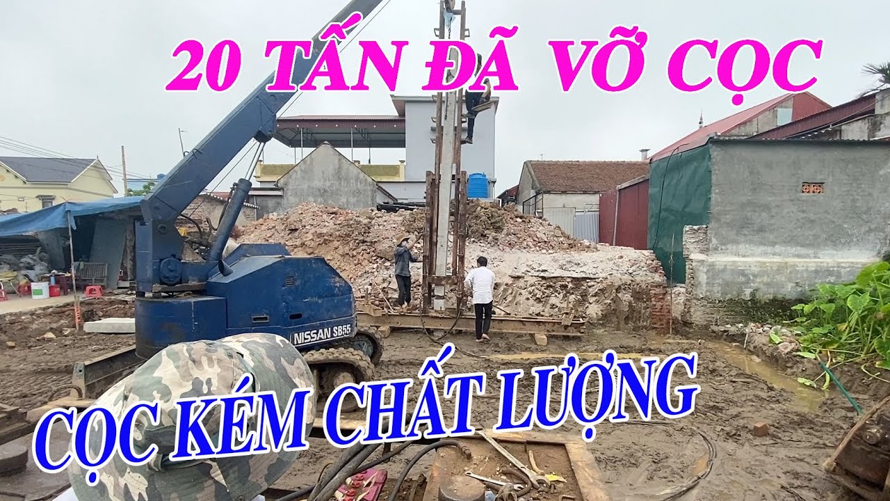 BẠN PHẢI XEM KỸ - Ép Cọc Bê Tông Móng Nhà PHẢI XEM NGAY