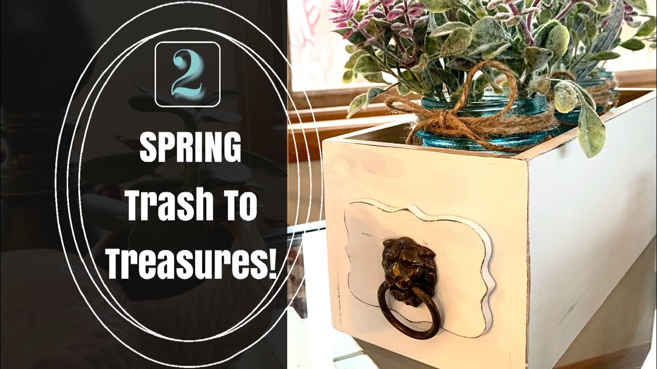 DIY 2 THRIFT TRASH TO TREASURES! GOODWILL OUTLET BINS Makeover! Budget Cottage Farmhouse Decor