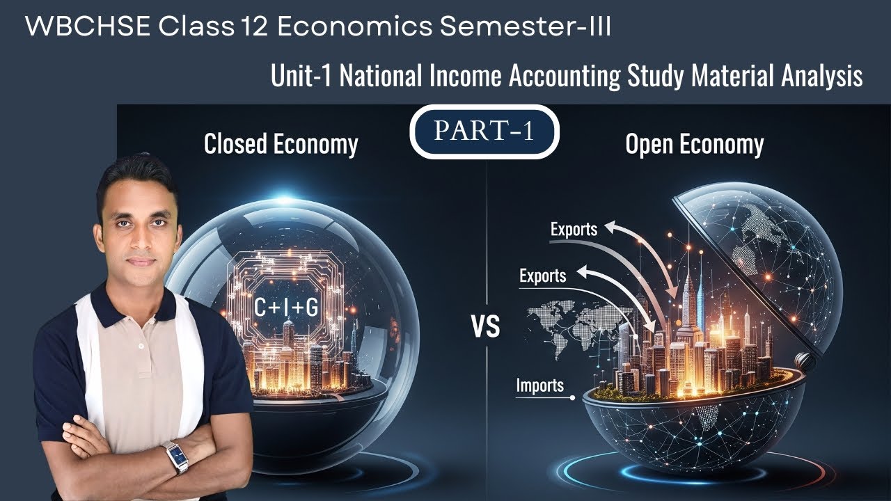 12 Economics Sem-3 Unit-1 National Income Accounting PART-1 Study Material Analysis | #wbchse