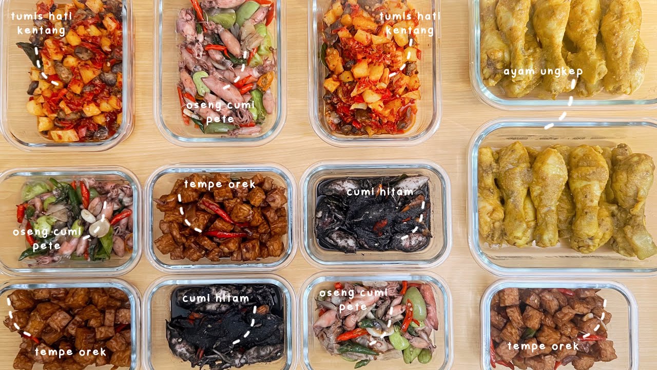 MASAK BEKAL SEMINGGU, STOK LAUK, MASAKAN MATANG TINGGAL DIANGETIN, JURUS HEMAT WAKTU SETIAP HARI