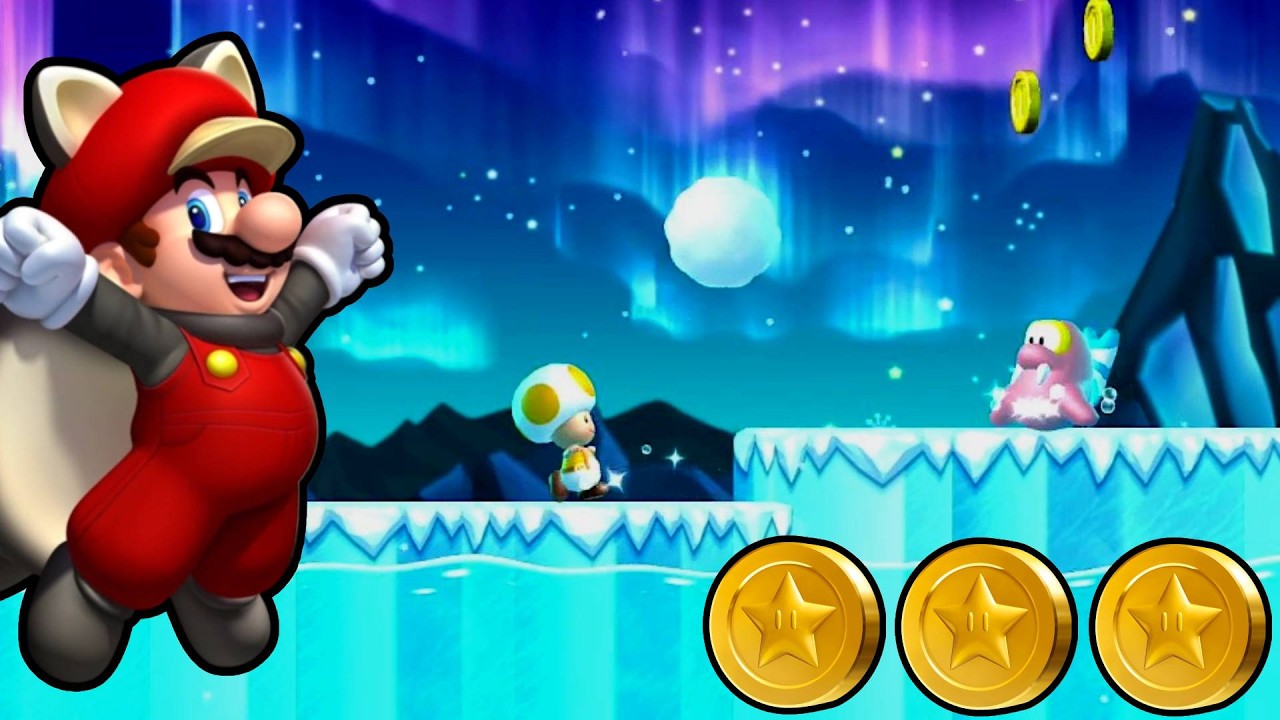 Guía 100%: 3-Secreto Mundo 3 Glaciar Glaseado – Todas las Monedas Estrella | NSMBU Deluxe