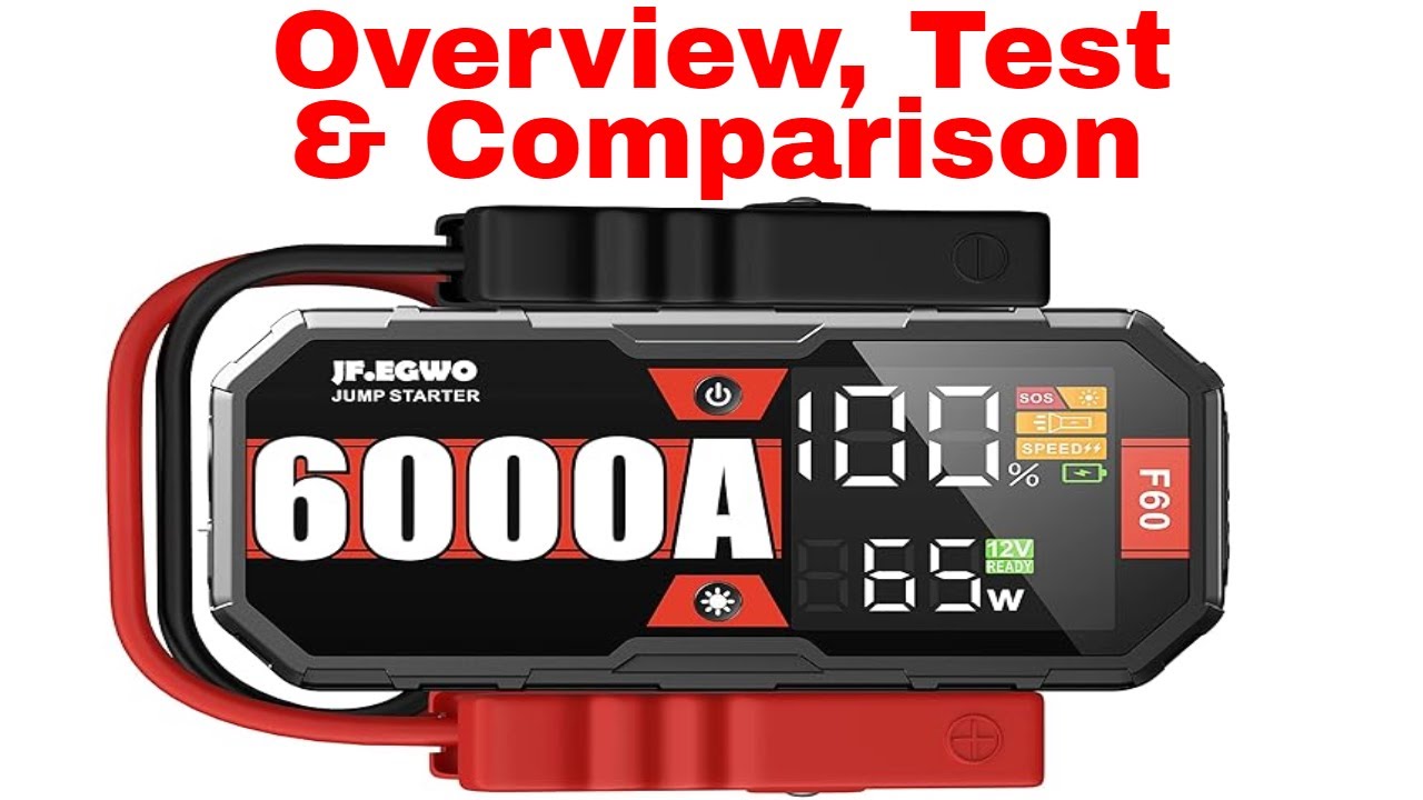JFEGWO F60 Jump Starter/Power Bank Overview, Test & Comparison