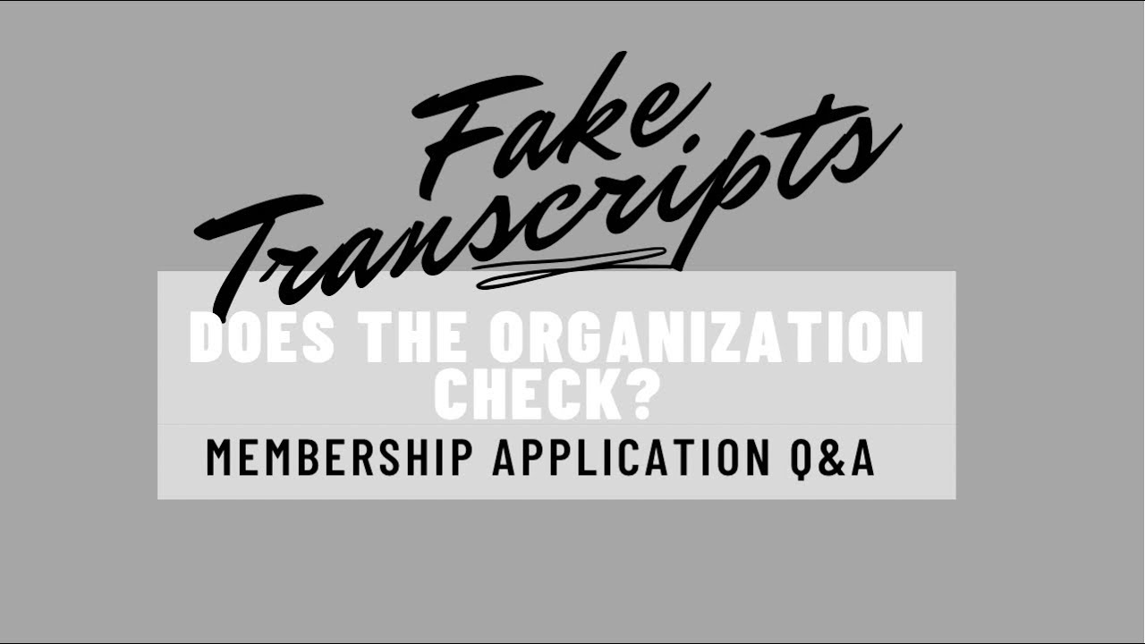 Fake Transcripts for Membership Applications | KelsTells SororiTEA Talk