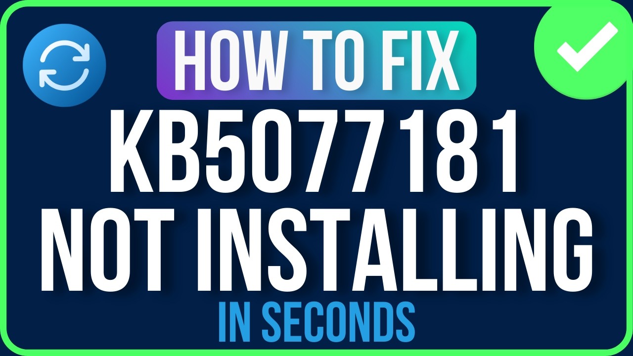 KB5077181 NOT INSTALLING 2026 [FIXED] | Windows 11 KB5077181 Failed to Install Problem